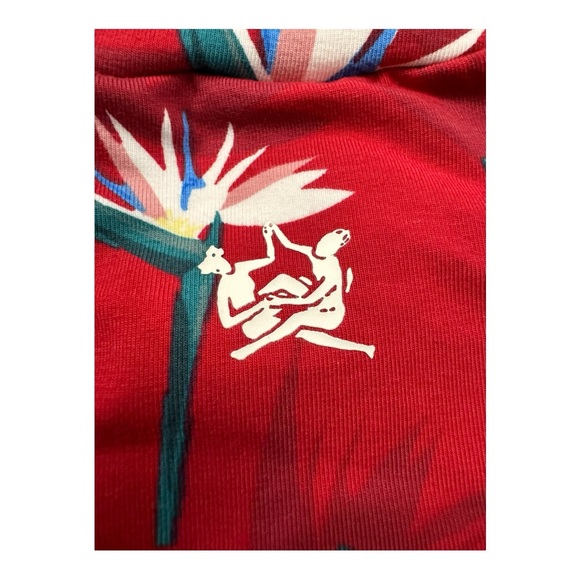 ADIDAS | x Thebe Magugu NEW! 3-Stripes Long Sleeve Bodysuit in Red, Size XS - Picture 9 of 14